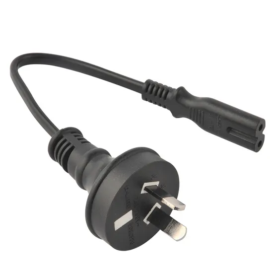 Australian 2 Pins Power Plug with IEC C7 Single 8 Connector