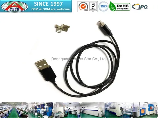 USB Magnetic Cable for Android, Custom Male & Female Pogo Pin USB Cable