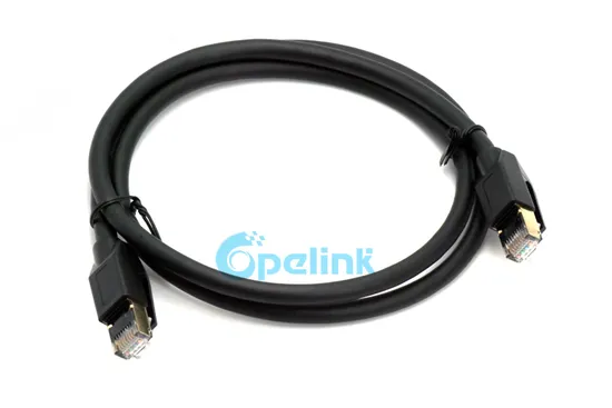 CAT6A 10gbps Professional Grade FTP 26AWG Patch Cable, Color Black