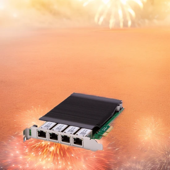 High-Speed Quad Port Gigabit Ethernet Card with Poe Technology
