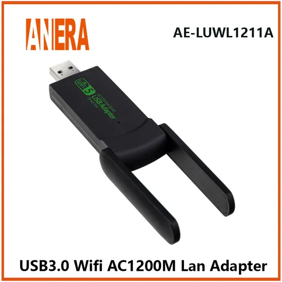 USB 3.0 1200Mbps WiFi Adapter Dual Band 2.4G/5g 802.11AC Ae-Luwl1211A Wireless Antenna Dongle Network Card for PC Laptop Desktop