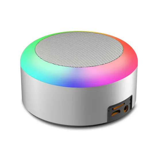 LED Flashing Colorful RGB LED Light Wireless Speaker Portable Mini Night Light Speaker Bedroom Living Room Speaker