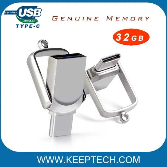Portable OTG Phone USB Drive 32GB OTG USB Flash Drive Type-C for Cell Phone 32GB Dual Use for PC and Cell Phone in Real Memory Capacity 32GB