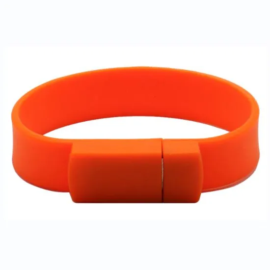Colorful Wristband Silicone Tape Customized Laser Logo PVC Material USB Flash Drive