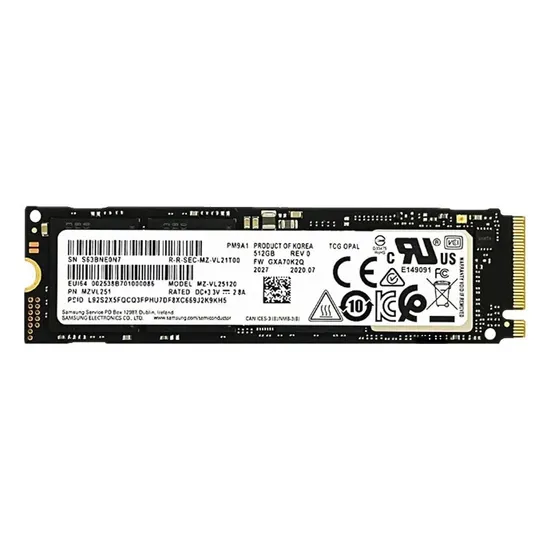 Sam-Sung Pm9a1 SSD M. 2 2280 Nvme Pcie Gen 4.0X 4 Internal Solid State Drive Hard Disk for Computer 256g 500GB 1tb 2tb Le-Xar ABS Mzvl22t0hblb-00b00