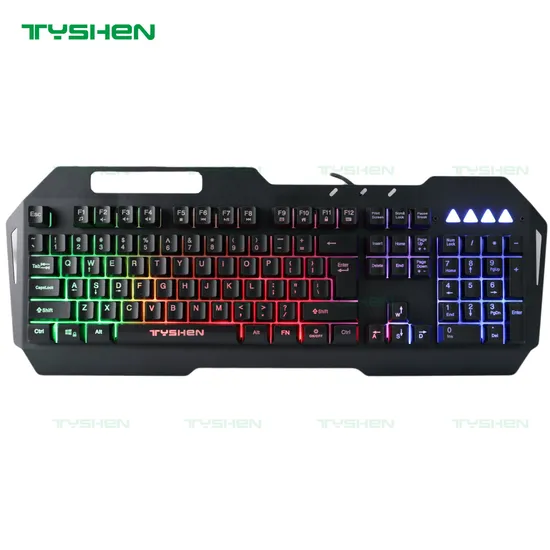 Metal Panel Gaming Keyboard, 19 Keys No Ghosting, Floating Key Design