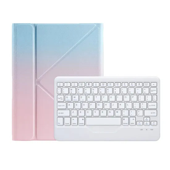 Back Holder Backlight Leather Case Bluetooth Keyboard for iPad Air 9.7