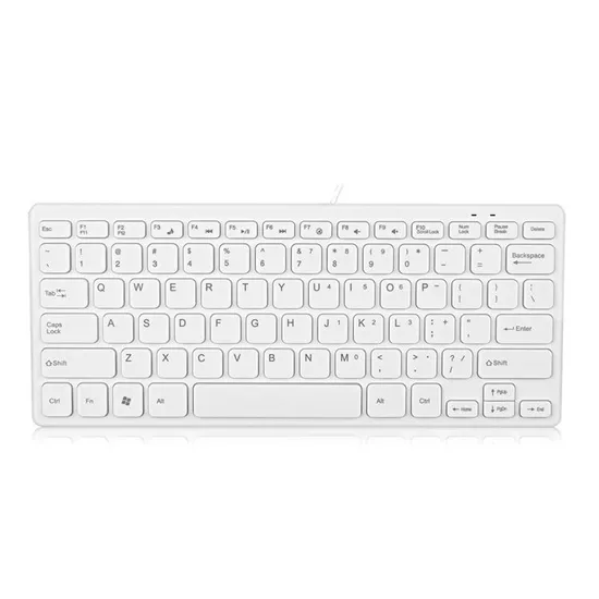 Chocolate Ultra-Thin Mini Convenient Business Laptop Computer Office Silent Wired USB Keyboard