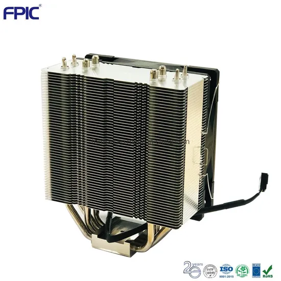 Stamping Aluminium Fin Group with Heat Pipes for PC Radiator