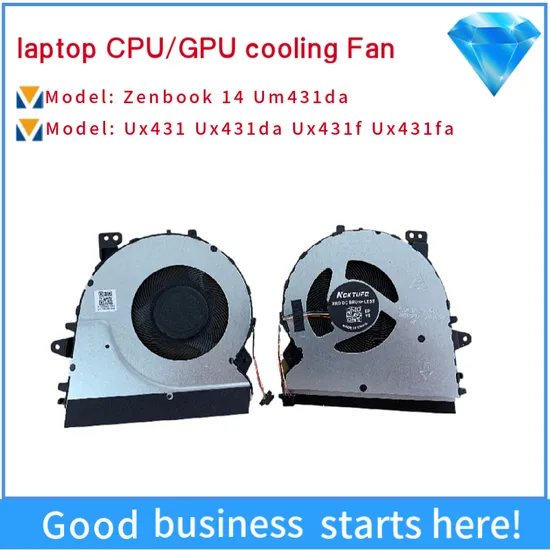 New CPU and GPU Cooling Fan Zenbook 14 Um431da Ux431 Ux431da Ux431f Ux431fa CPU Fan Laptop Parts Computer Fan