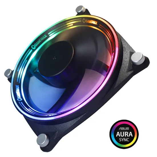 Gamemax Performance Airflow High Efficiency Low Noise RGB Computer Case Cooling Fan