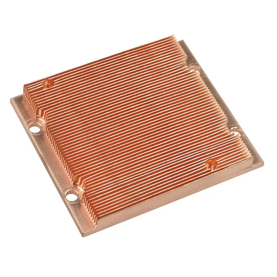 100*74*11mm CNC Machining Copper CPU Pin Fin Heatsink