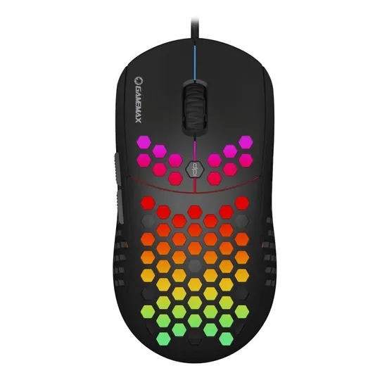 Gamemax Mg8 Gaming Mouse with Lightweight Honeycomb Shell, Ultralight Ultra Weave Cable, 6400 Dpi Optical Sensor