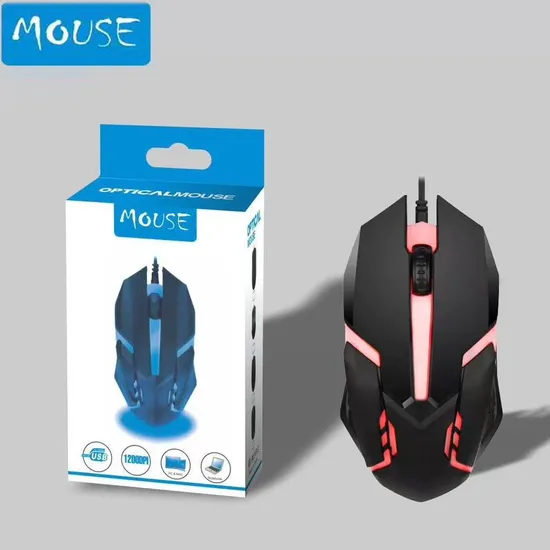 High Quality Wired Game Mouse Esports Colorful Luminous USB Notebook Desktop Computer Office Cross-Border Wholesale