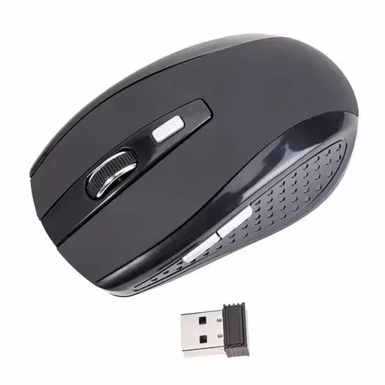 Hot Selling Black Color 2.4GHz Wireless Mouse with Nano Receiver for Laptop PC Computer Tablet Mac MacBook