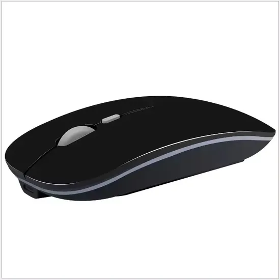 High Quality Bulk Ultra Slim Wireless Optical Chargeable Mouse with Charge Cable