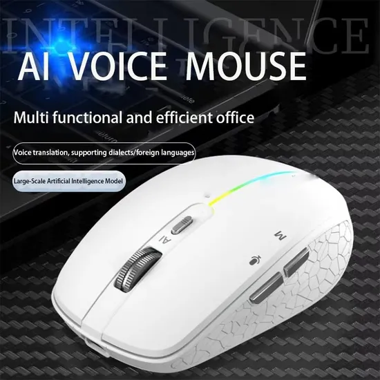 New Ai Mouse Wireless Intelligent Voice Typing Support Chatgpt Multi-Language