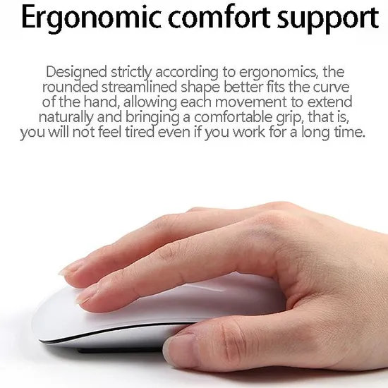 Wireless 1: 1 Magic Mouse 2 Silent Multi Arc Touch Mice Magic Mouse for Laptop PC