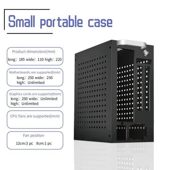 The Most Popular High Quality Desktop Computer Cases Adapted to Flex Power Supplies Home Computer Itx Case