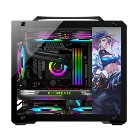 Traveller M-ATX Small and Medium-Sized Motherboard 240 Water-Cooled Gaming Desktop Console Portable Handheld Case
