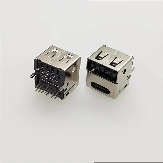USB Female Connector with Type C Connector