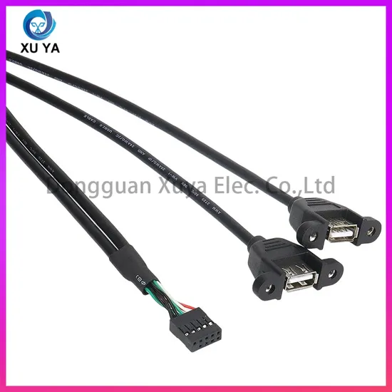 USB a Female DuPont 2.54mm Housing AWG28 Wire USB Data Cable Set for Computer PCB Board