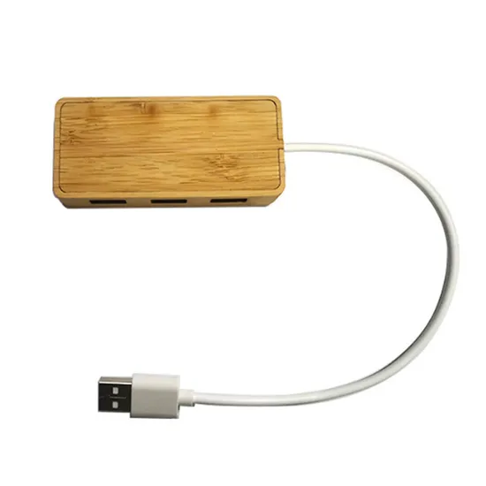 New Arrival 3 in 1 Bamboo USB Hub Docking Station Ethernet Charging USB Hub 3.0 Type C USB Hub Wholesale