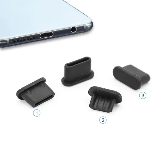 Silicone USB Type C Dust Plug Rubber Protector Anti Dust Cap Cover for Computer