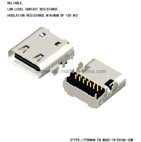 USB Receptacle and Plug Connectors Data Cable USB Stick Type-C Connector