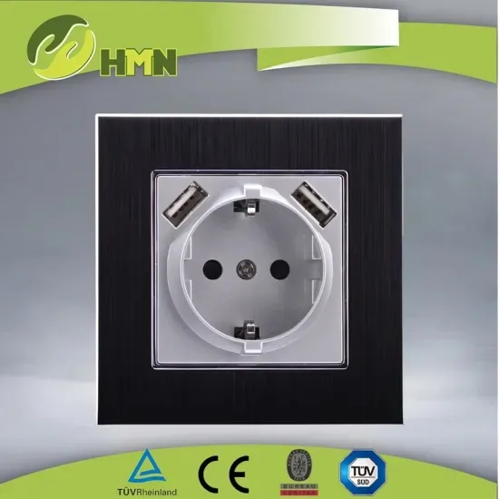 Germany Schuko CE TUV 5V 2.1A USB Wall Socket with Double USB Charging Ports