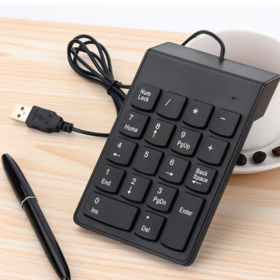 USB Wired Numeric Keypad Numpad 18 Keys Digital Keyboard
