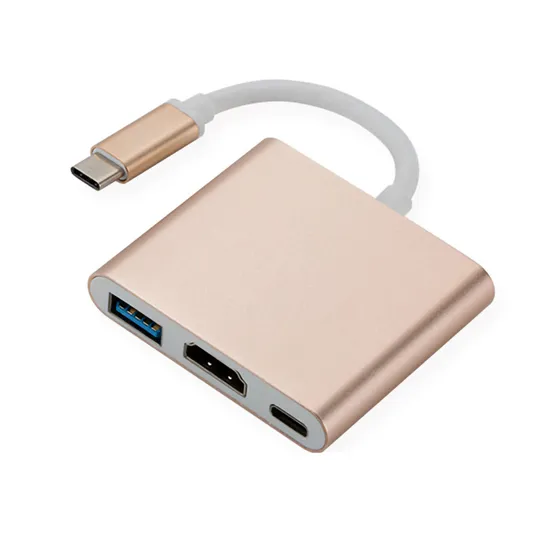Multi-Function USB Hub Type C to HDMI 3-in-1 Docking Station for Switch Game Console Mobile Phone Computer
