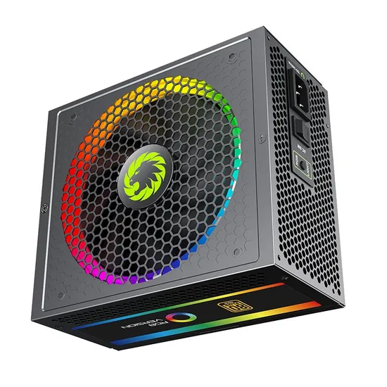 Gamemax RGB-550W Power Supply, PC Power, Fully Modular, 80 Plus Gold