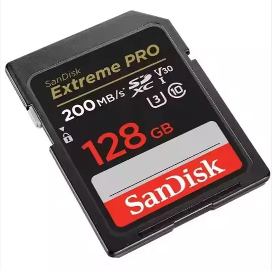 Original Sandisk Extreme PRO Memory Card 128GB SD Card V30 U3 Class10 High Speed SD Flash Card for Camera