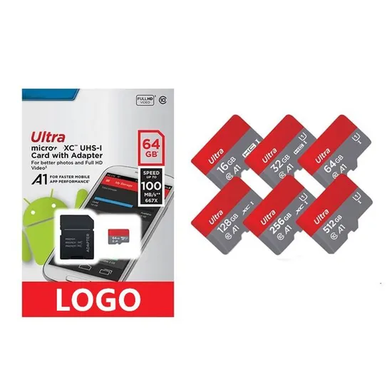 High Capacity Original S Andisk Memory Cards with Adaptor Included