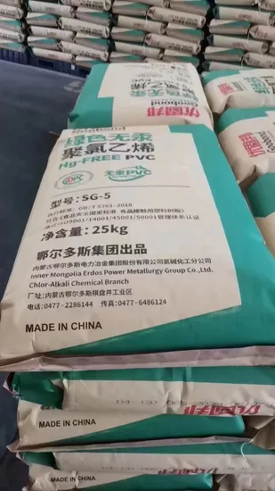 Wholesale Price Industrial Grade PVC Resin K67 Sg5 White Powder Polyvinyl Chloride