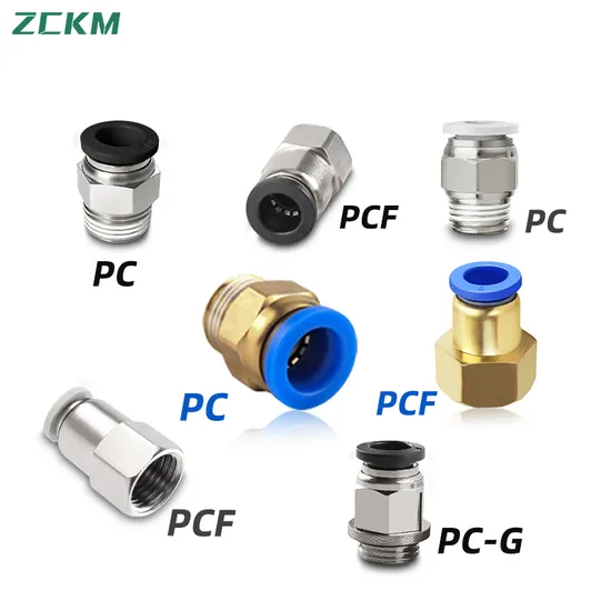 Pneumatic Quick Fitting Connector Pneumatic Threaded Connectors Quick Release Air Fittings Pneumatic Hose Connectors Push-to-Connect Fittings Air Hose