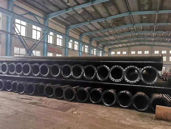 UHMWPE Engineering Plastic Pipe HDPE/UHMWPE/Upe Flanged Dredging Pipes Flanged UHMWPE Mine Pipe