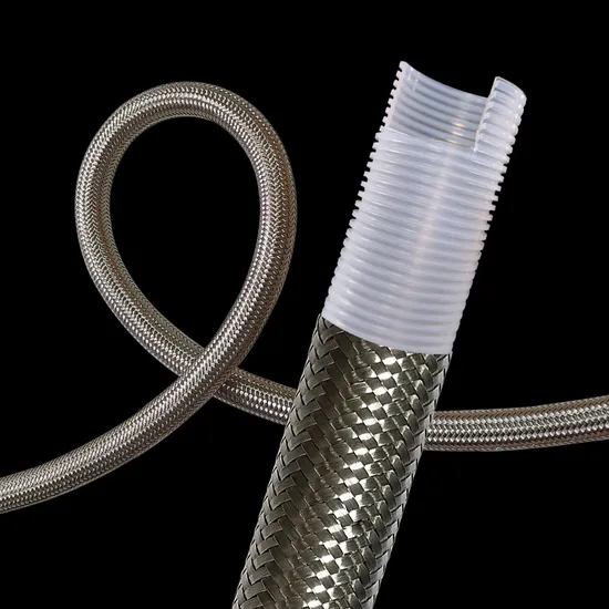 Smooth Inner Corrugated Outer Flexible PTFE Pharmaceutical Hose