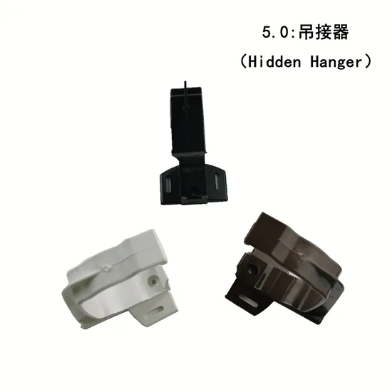 5.0 Inch PVC Gutter System Accessories Brown Hidden Hanger for Villa House