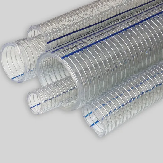 China Factory Price Industrial Transparent Pipe Non Toxic 1 2 3 4 5 6 8" 10 Inch PVC Delivery Wire Reinforced Suction Hose for Sale