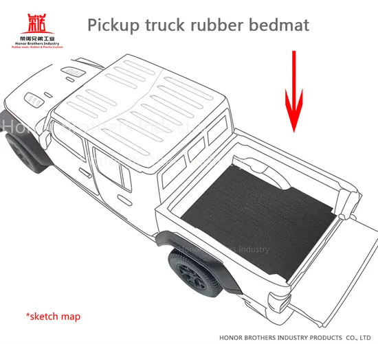 6-6.2FT Cargo Protector Liner, Waterproof Truck Rubber Bed Mat Fits Toyota Tacoma