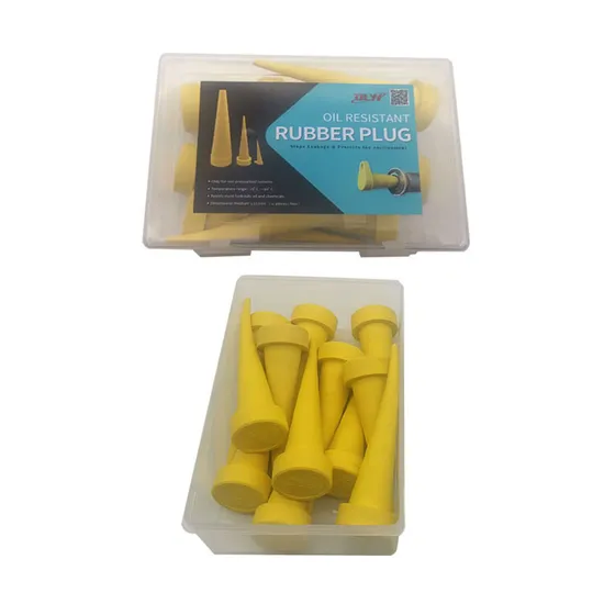 Middle Size 12 Yellow Rubber Plugs/Kit Tapered Oil Resistance Hydraulic Rubber Cone Hole Hose Service Plugs
