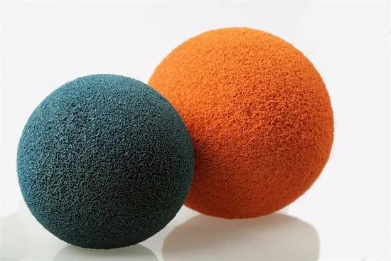 Customized Pipe Cleaning, Wear-Resistant Rubber Sponge Ball Soft Sponge Foam Rubber Ball for Pipe Cleaning Peeling Sponge Ball for Vibrating Rubber Sieve Ball