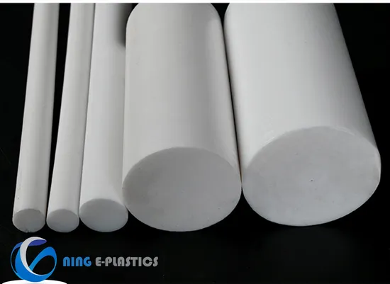 Polytetrafluoroethylene Round Bars PP PA6 HDPE Nylon Rod Insulation Bronze Carbon Fiberglass Filled PTFE Rods