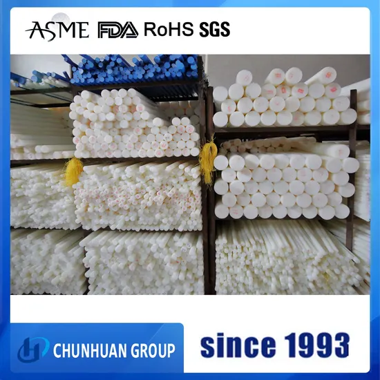 High Chemical Property 80mm Diameter White PTFE Rod
