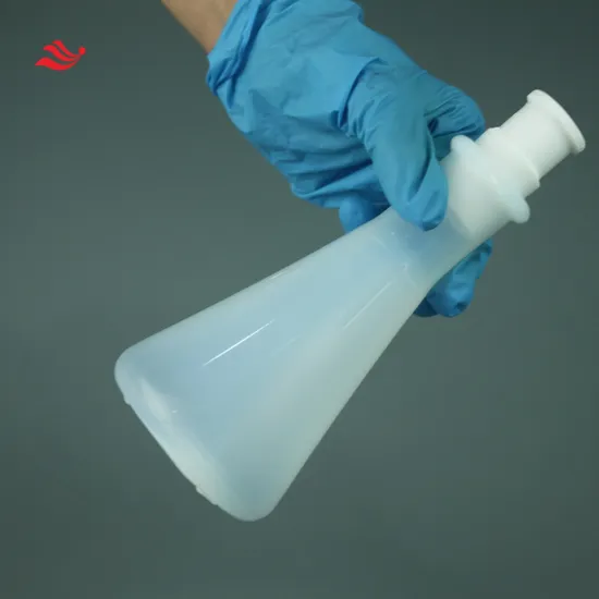 PFA Erlenmeyer Flask Resistant to High Temperature and Corrosion