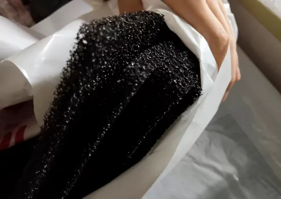 20 P. P. I. Polyester Polyurethane Foams Woven Matting for Machine