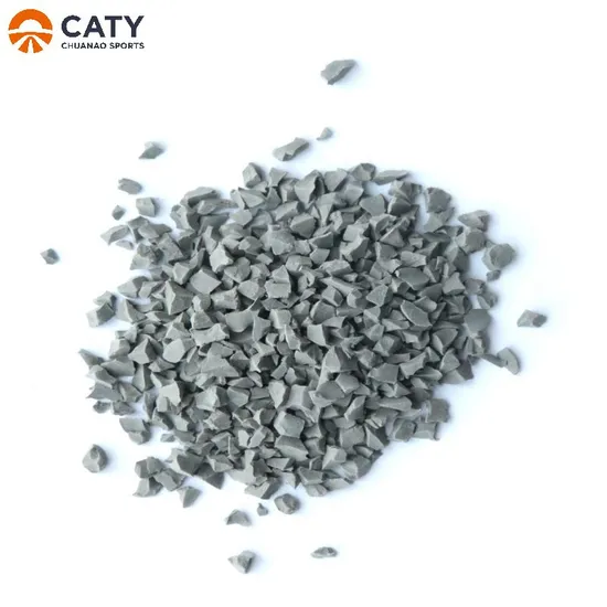 outdoor Sports Flooring Surface Rubber Gray EPDM Granules