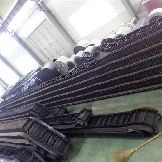 Steep Angle Sidewall Conveyor Belt with Cleat for Bulk Transportation